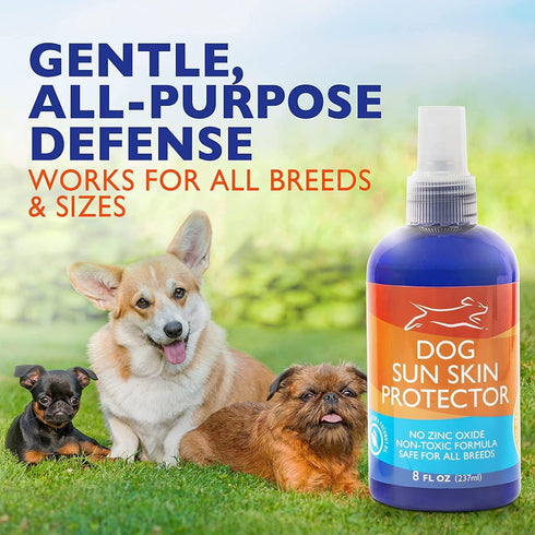 EBPP Dog Sunscreen Sun Skin Protector Spray, 8 fl oz, Safe for All Breeds, No Zinc Oxide, Pet Protection and Moisturizer