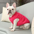 2 Layers Fleece Lined Warm Dog Jacket for Winter - Soft Windproof Small Dog Coat, Pink S