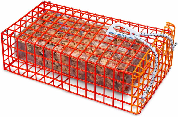 Heavy-Duty Fishing Chum Box 12 x 7 x 4 PVC Coated Wire