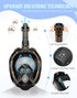 Greatever G2 Full Face Snorkel Mask, Latest Dry Top System, 180 Degree Panoramic View
