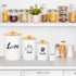 Reallnaive Set 3 Counter(White) Metal Airtight Cat Treat Container of with Bamboo Lids and Spoon Cat Food Storage