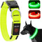 Light Up Dog Collar, Adjustable LED Rechargeable Waterproof for Night Walking, Glow in The Dark for Medium Large Dogs