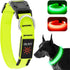 Light Up Dog Collar, Adjustable LED Rechargeable Waterproof for Night Walking, Glow in The Dark for Medium Large Dogs