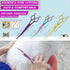 Dog Grooming Scissors - Premium Stainless Steel Curved Hair Cutting Scissors for Dogs & Cats (Purple)