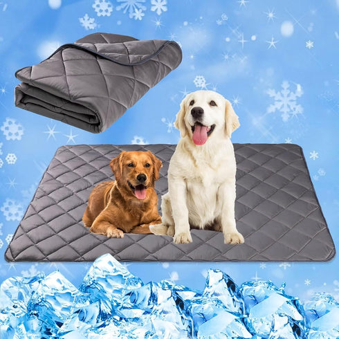 Paw Legend Dog Cooling Mat for Dogs & Cats, Washable Cooling Pad, Summer Cool Tech Fabric for Dog Sleeping Pad - Large