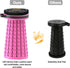 18" 600 lbs ALEVMOOM Upgraded Collapsible Stool with Cushion & Bag, H Portable Retractable Telescoping Folding Stool