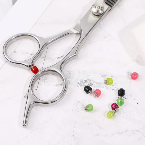 Silicone Grooming Scissors Silencers Replacement, Portable Grooming Scissor Bumpers, 10pcs Silencer Parts, Random Color