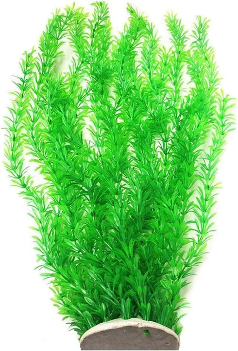 Grass Cluster Aquarium Décor Plastic Plants Extra Large 23 Inches Tall, Green by Unootel