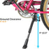 Lumintrail Adjustable Height Bike Kick Stands for Adult Bikes, Fits Most 24, 26, 27.5, 29 inch or 700c