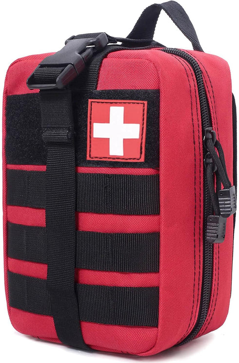 Honestptner Molle Pouch, Sturdy 600D Nylon Tactical Medical Pouch,Rip-Away EMT First Aid Pouch