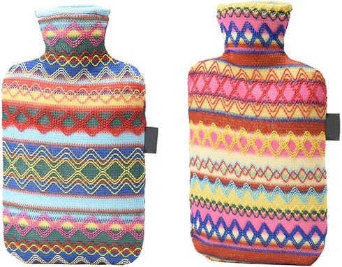 MOAIYU Indian Ethnic Winter Hot Water Bottle Warm Hand Bag for Back Neck Waist Hand