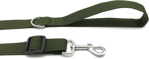 10FT Adjustable Dog Leash, Nylon for Medium Large Dogs, Green