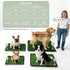HQ4US 4LEGS 23" 16", Hemmed Dog Grass Pad with Tray Small x Dog Puppy Litter Box with Odor Free Artificial Grass Pee