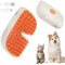 3 in 1 Steam Cat Hair Brush - Spray, Massage, Bath Cleaning for Dogs and Cats, Soft Silicone Brush, Self-Cleaning