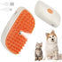 3 in 1 Steam Cat Hair Brush - Spray, Massage, Bath Cleaning for Dogs and Cats, Soft Silicone Brush, Self-Cleaning