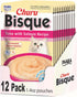 INABA Churu Bisque for Cats, Creamy Lickable Purée Side Dish, 1.4 ounces, 12 Pouches, Tuna & Salmon