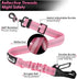 SlowTon Adjustable Dog Seat Belt, 2 in 1 Safety Leash with Elastic Nylon Bungee Buffer, Reflective Tether (Pink)