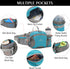 Peicees Large Hiking Fanny Pack Waist Bag for Men Women Water Resistant with Bottle Holder (Bottle Not Included)