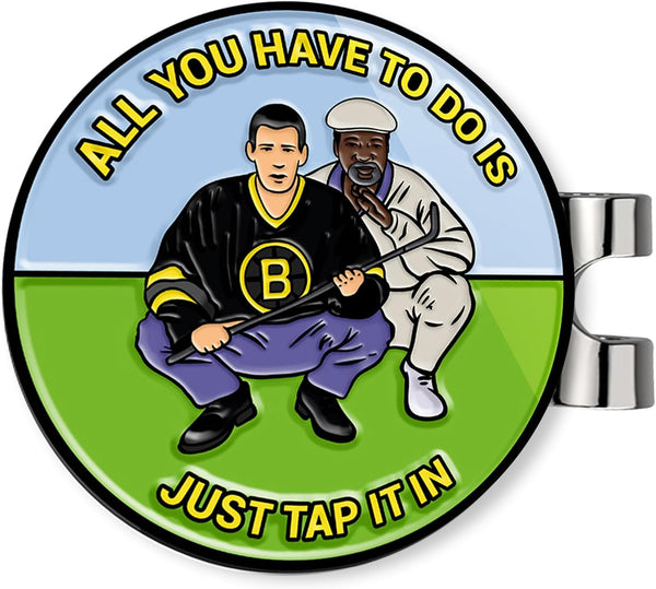 Ultimate Happy and Chubbs Gilmore Golf Ball Marker - Premium Accessories for Enhanced Golfing Experience