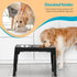 Niubya Elevated Dog Bowls with 2 Stainless Steel Bowls, Raised Adjustable Dog Bowl for Small Medium and Large Dogs