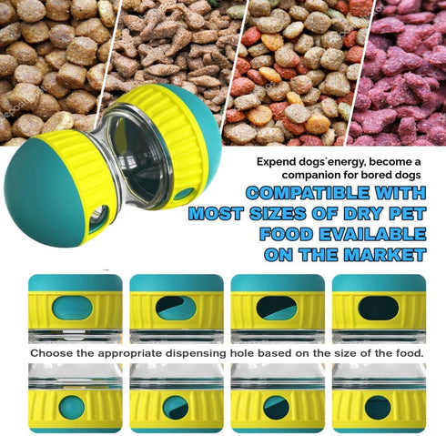Generic Interactive Dog Toy, Food Adjustable Dispensing Dog Toy Kibble, Treats Small Big Breed, Interactive Bowl