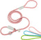 Durable Slip Lead, 5 FT Adjustable Dog Training Leash, Strong Nylon Rope for Large Medium Small Dogs, Pink