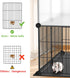26 47.2" 23.6" 23.6",Puppy XiaZ Small Animal Playpen Panels, Guinea Pig Cages with Waterproof Mat x x Play Pen