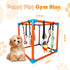 BASTIPETA 8 Puppy Play Gym with Hanging Toys Removable Dog Enrichment Playground, Indoor Jungle Gym & Activity Center