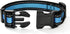 Mile High Life Dog Collar, Nylon Reflective, Light Weight for Medium Dogs, Blue