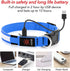 BSEEN Royal Blue Light Up Dog Collar - Reflective LED, Waterproof Glow in The Dark, Rechargeable for Night Walking