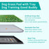 ELLOTY 35"X22.6" Dog Grass Pad with Tray - Indoor/Outdoor Artificial Turf Potty Training Mat for Large Dogs, Portable