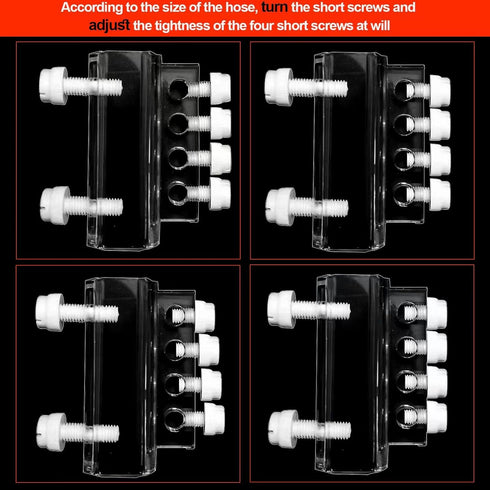 Aquarium Dosing Pump Tubing Holder Fixture, Acrylic Dosing Container Tube Holder for Air Pump Accessories (1 Piece