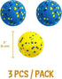 Synra 2.75", 3 Vila Rubber Balls, Super Bouncy Puppy Balls, Chew, Exercise and Activity Tool for Medium Dogs Miniature