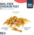 (30-Pack) 100% Nail-Free Chicken Feet Dog Chews, | Natural Single-Ingredient Treats, Rawhide-Free, Long-Lasting, Rich