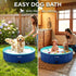 Swimming 39'') Furrybaby Dog Pool, Kiddie Pool with Hard Plastic Foldable Dog Bath Tub Portable for Dogs, Kids and Pet