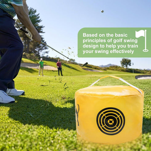 Golf Impact Bag, Portable Golf Swing Trainer and Practice Tool for Beginners, Waterproof Durable Accessory