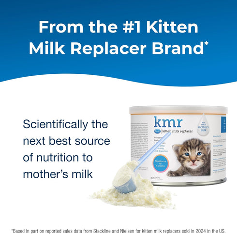 PetAg KMR Kitten Milk Replacer Powder, 6 oz, Pack of 2, Easy to Digest Formula for Kittens