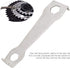 VGEBY Chainring Nut Tool, Bike Crank Removal Wrench Multifunction Stainless Steel Chainring Bolt Spanner Repair Hardware Tools and Supplies