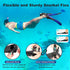 Set,Panoramic Swimming Snorkeling Gear for Adults,Mask Fins Snorkel View Diving Mask Anti-Fog,Dry Snorkel,Adjustable