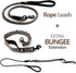 Heavy Duty Rope Bungee Leash for Large Medium Dogs, Anti-Pull, No Slip Reflective (Brown, Bungee Leash- 5.5 Ft)