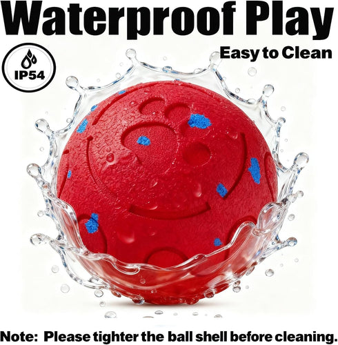 morhandisn IP54 Dog Balls: Interactive Dog Ball, Self-Moving Dog Toy with Auto-Rolling & Bouncing, E-TPU Material