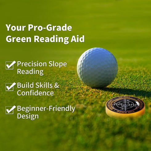 High Precision Golf Green Reader Funny Ball Marker Golf Putt Training Aid Bubble Level Golf Accessories Gifts for Men