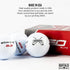 Wilson Sleeve of 3 Personalized Golf Balls for Men, Custom Design Groomsmen Gift, Father of The Bride