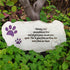 Shinning Pawprints Pet Memorial Stones for Dogs or Cats, Hand Painted Garden Stones, Sympathy Gifts