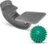 ProHeal Foot Rocker Calf Stretcher with Spiked Ball Massager - for Plantar Fasciitis, Achilles Tendonitis, Gray with