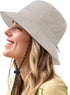Waterproof Bucket Hat for Women and Men, Wide Brim Packable Sun Hat with UV Protection for Summer