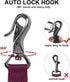 TwoEar 4FT 1IN Strong Rose Dog Leash, 2 Padded Handles, Traffic Handle for Extra Control, Reflective Lead for All Dogs