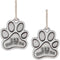 Needzo St. Francis Paw Medal for Pet Collar - Patron Saint of Animals Charm Accessory for Dog Collars (Pack of 2)