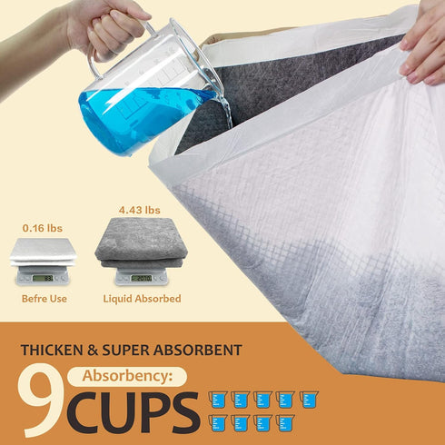 28" 34" 30 Count, Charcoal Puppy Pads with Adhesive Tape, Dog Pee Pads Extra Large x - Potty Pads for Dogs