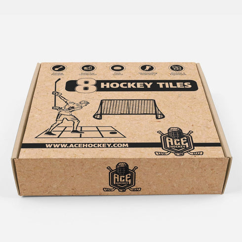 ACE HOCKEY Dryland Flooring Tiles for Hockey Training - 8-Pack Hockey Tiles
